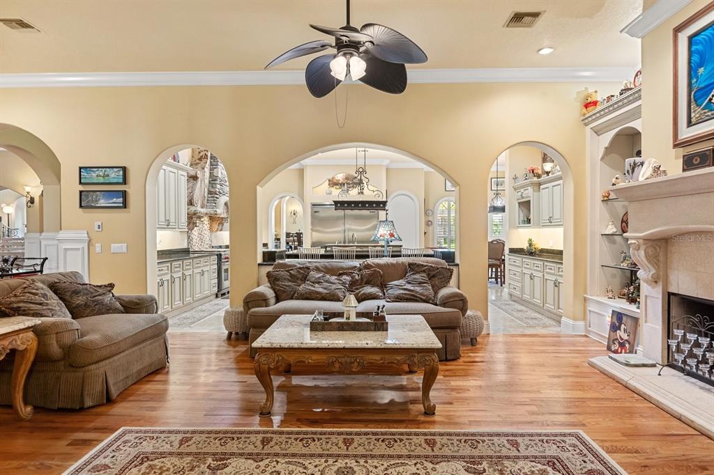 9400 Laws Road Clermont, FL 34714 - Photo 18 of 58 a living room with fireplace furniture and a rug