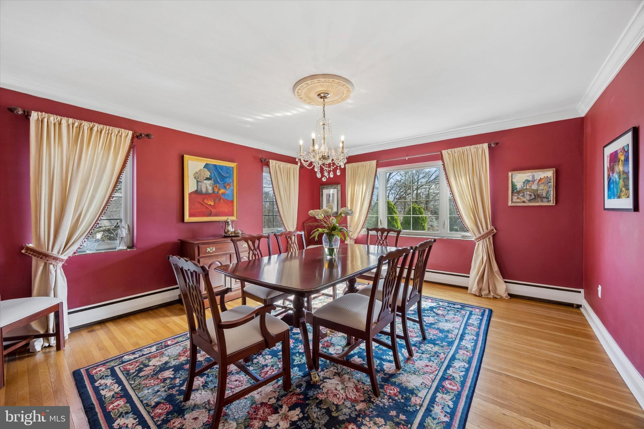 239 Brydon Road Wynnewood, PA 19096 - Photo 6 of 35 Elegant dining space with rich hues.