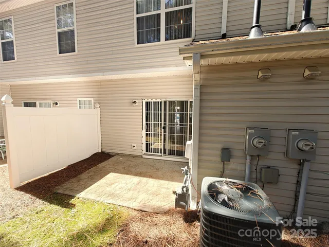 a front view of a house with outdoor space