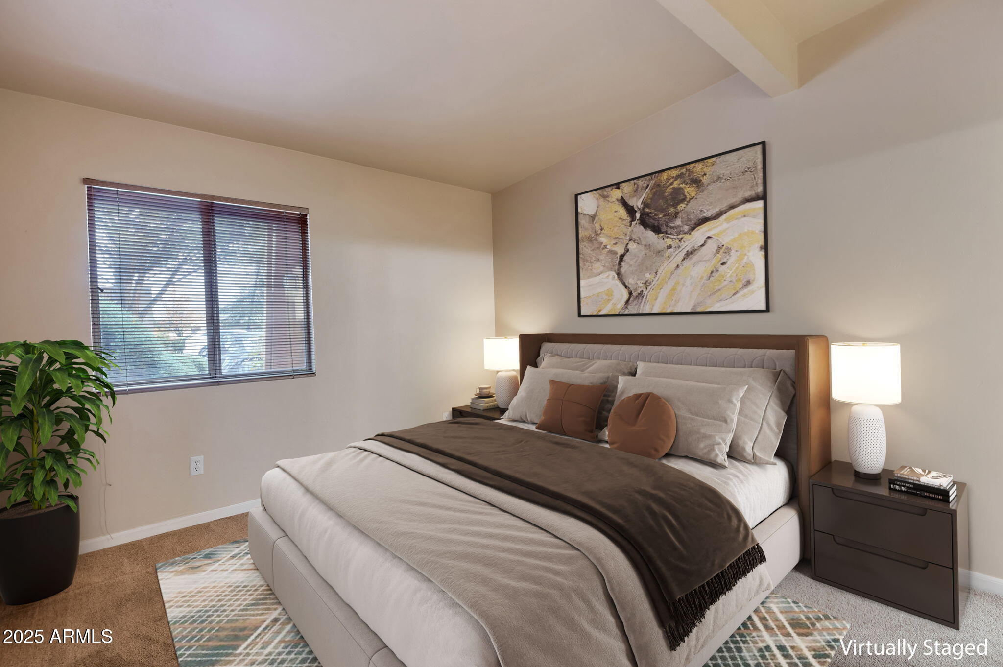 130 Castle Rock Road, Unit 45 Sedona, AZ 86351 - Photo 33 of 38 a bedroom with a bed and a painting on the wall