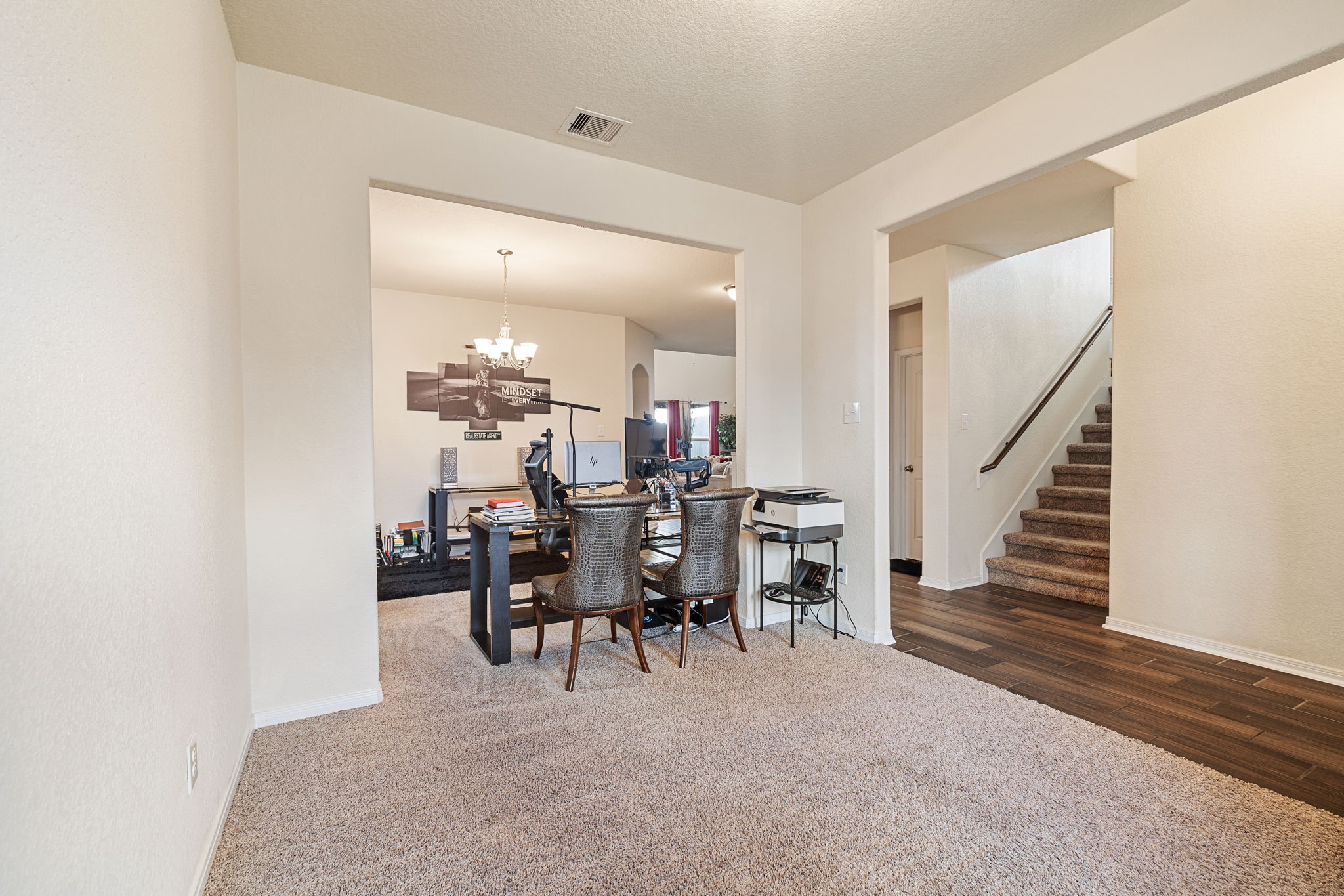 29322 Fair Sky Trail Spring, TX 77386 - Photo 7 of 26 Living and Dining area / Office Flex Space - Alternate view
