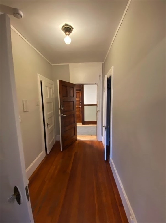 9 Sewall Avenue, Unit 312 Brookline, MA 02446 - Photo 6 of 9 a view of hallway with a large window and refrigerator