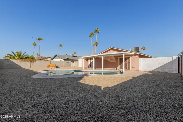 a view of a house with a park