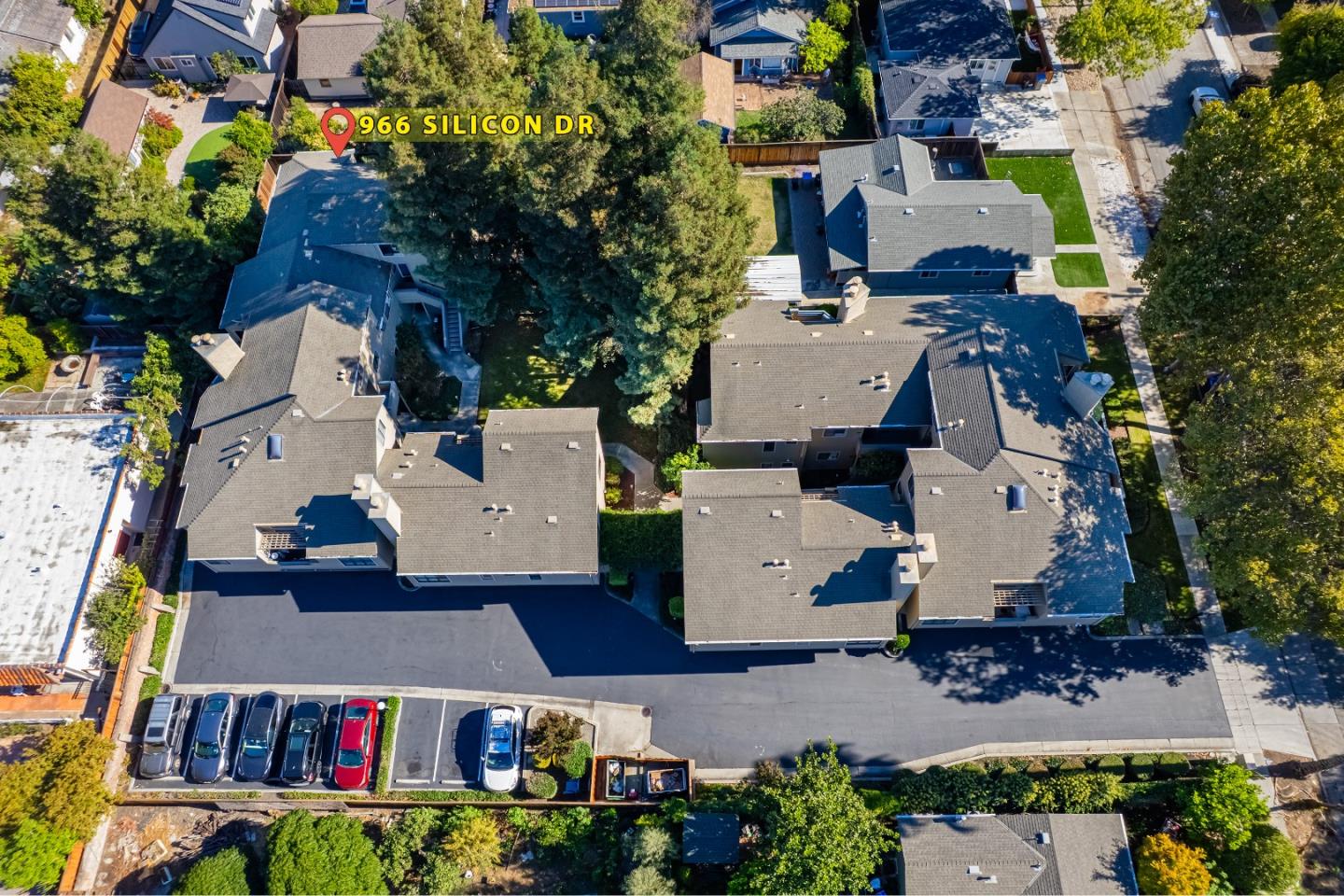 966 Silicon Drive San Jose, CA 95126 - Photo 27 of 31 an aerial view of multiple houses with yard