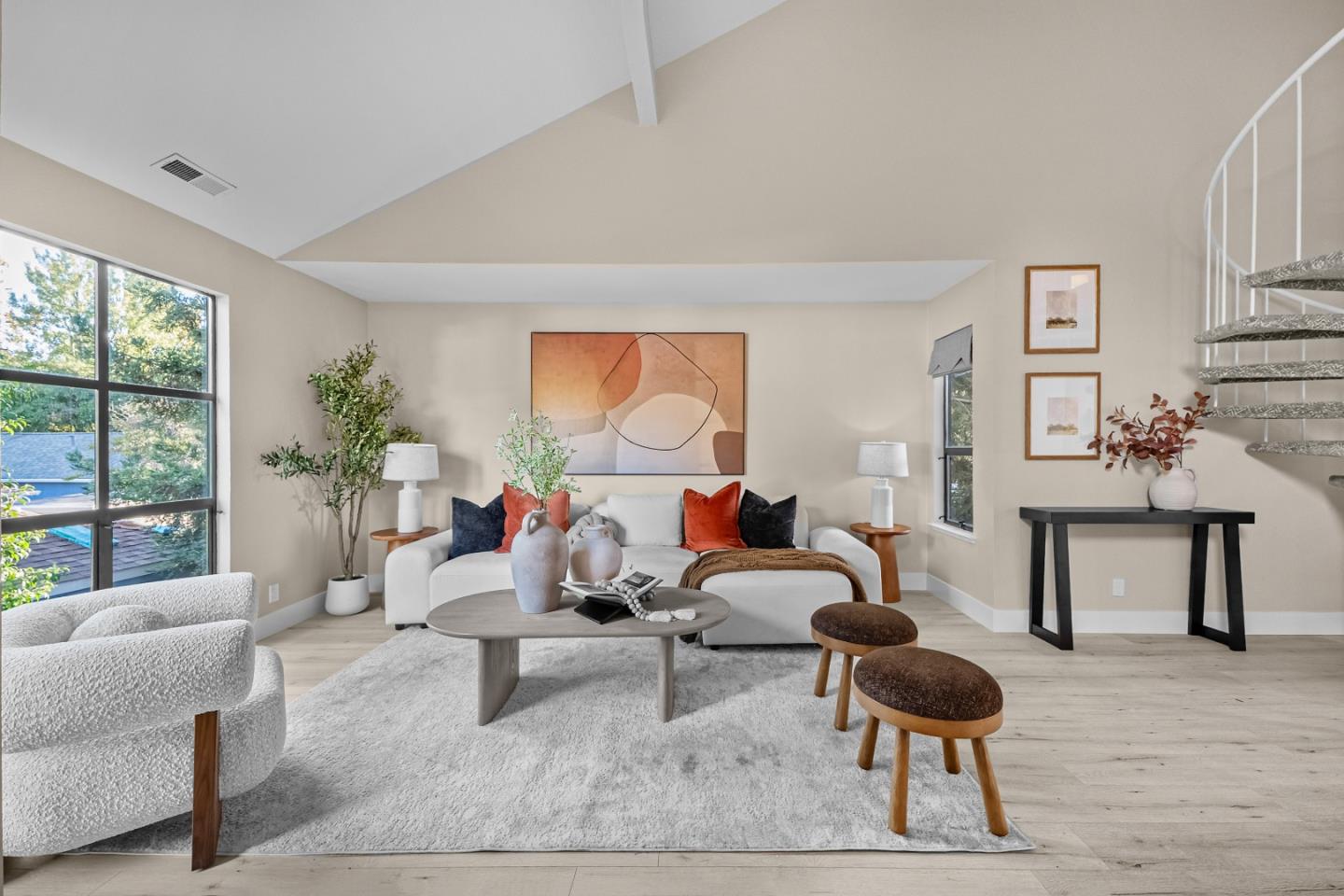 966 Silicon Drive San Jose, CA 95126 - Photo 3 of 31 a living room with furniture and a potted plant