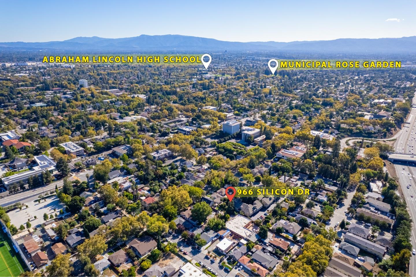 966 Silicon Drive San Jose, CA 95126 - Photo 31 of 31 an aerial view of residential houses with outdoor space and trees