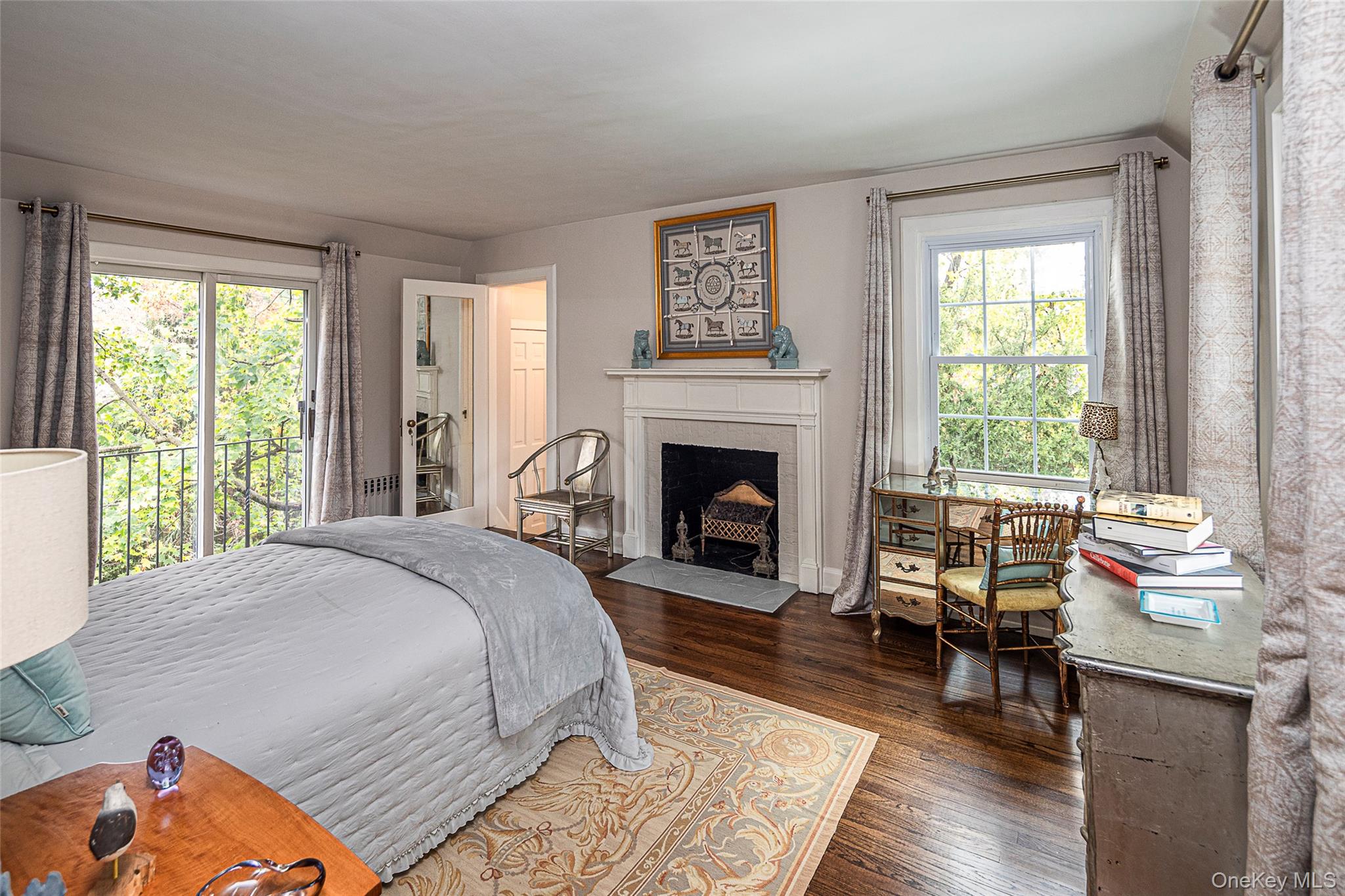 80 Hereford Road Bronxville, NY 10708 - Photo 22 of 36 Primary bedroom with fireplace