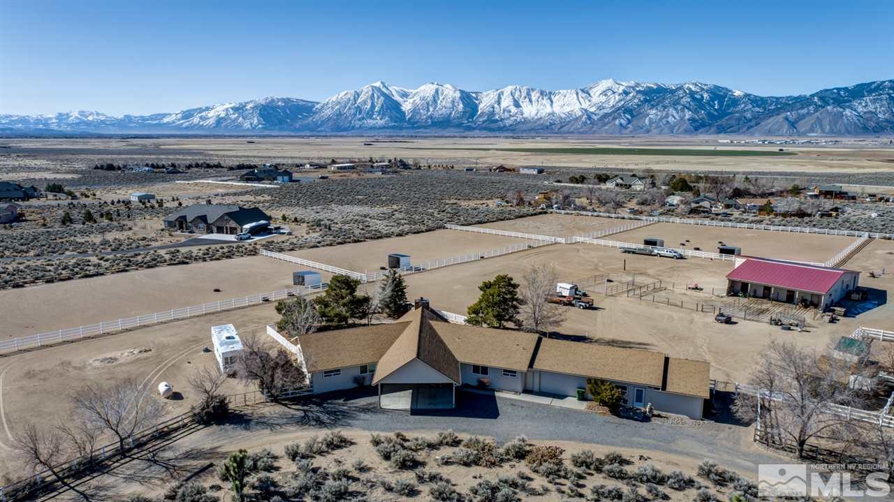 1719 Sunrise Pass Road Minden, NV 89423 - Photo 37 of 39 an aerial view of a house with a yard