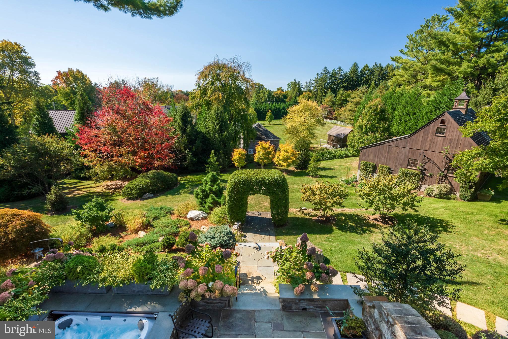 620 North Spring Mill Road Villanova, PA 19085 - Photo 74 of 118 an aerial view of a house with a yard