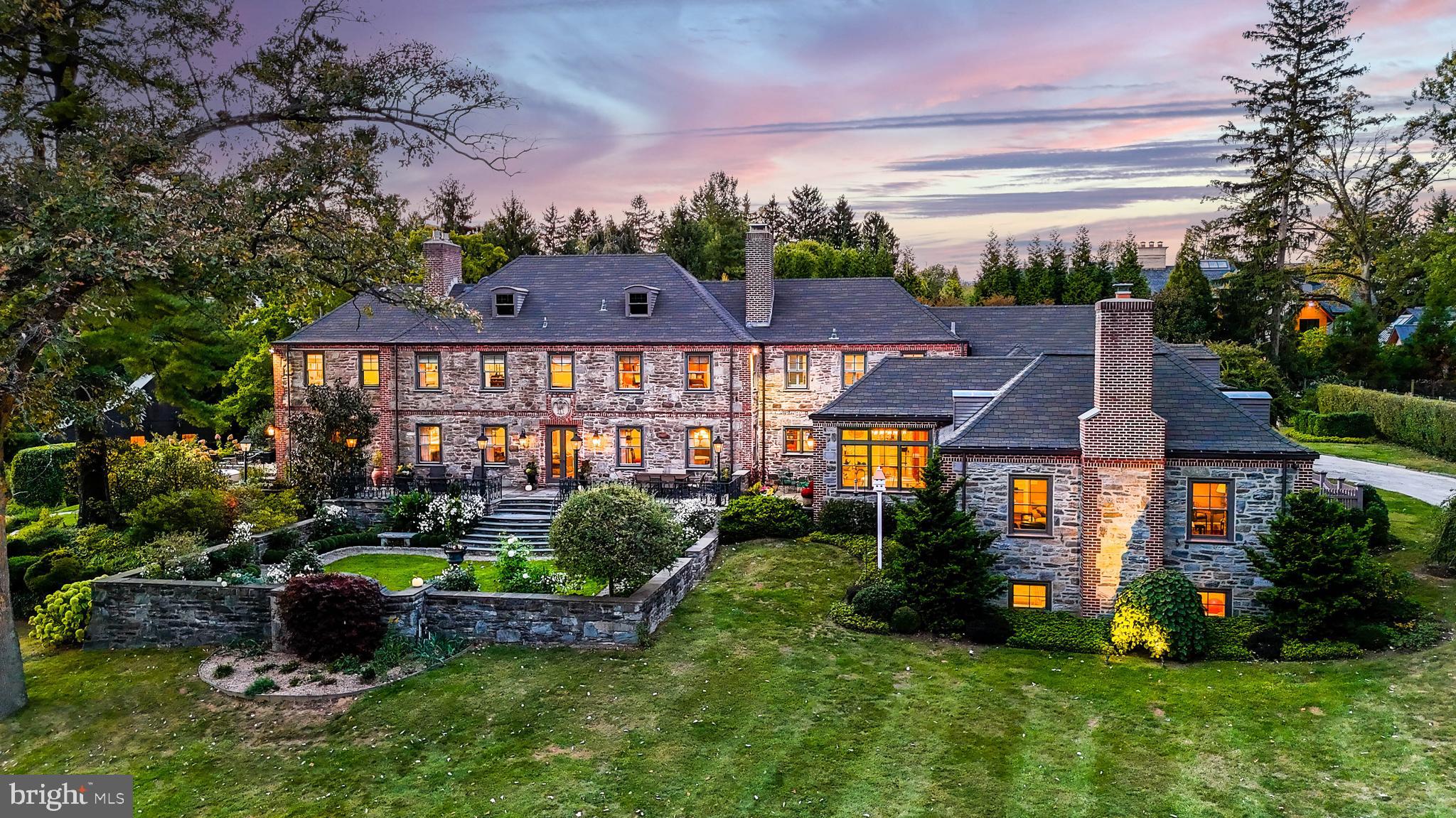 620 North Spring Mill Road Villanova, PA 19085 - Photo 79 of 118 a front view of a house with a yard