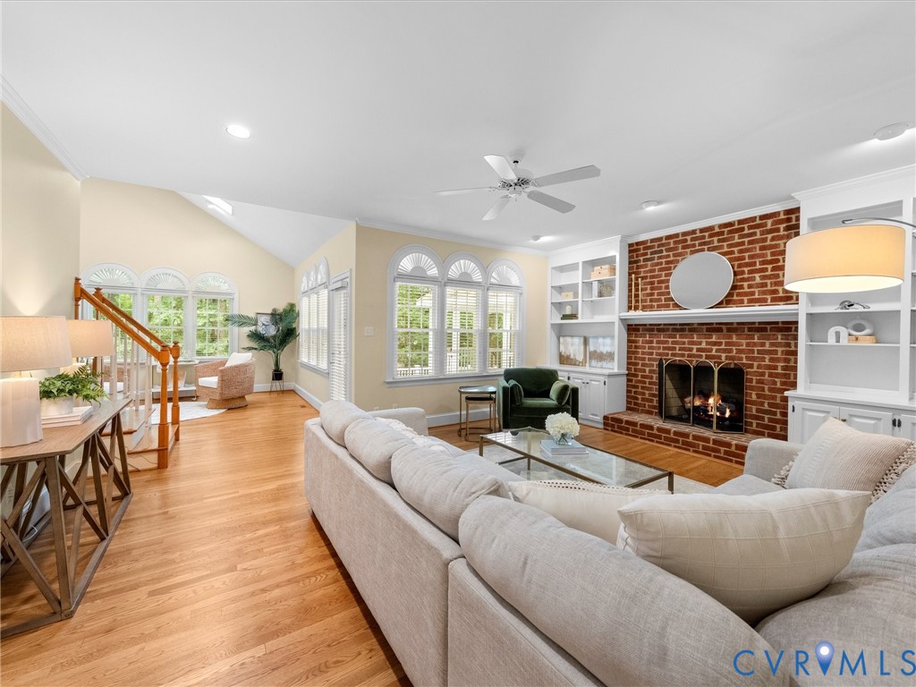 2011 Gamelaw Court Midlothian, VA 23113 - Photo 19 of 77 a living room with furniture and a fireplace