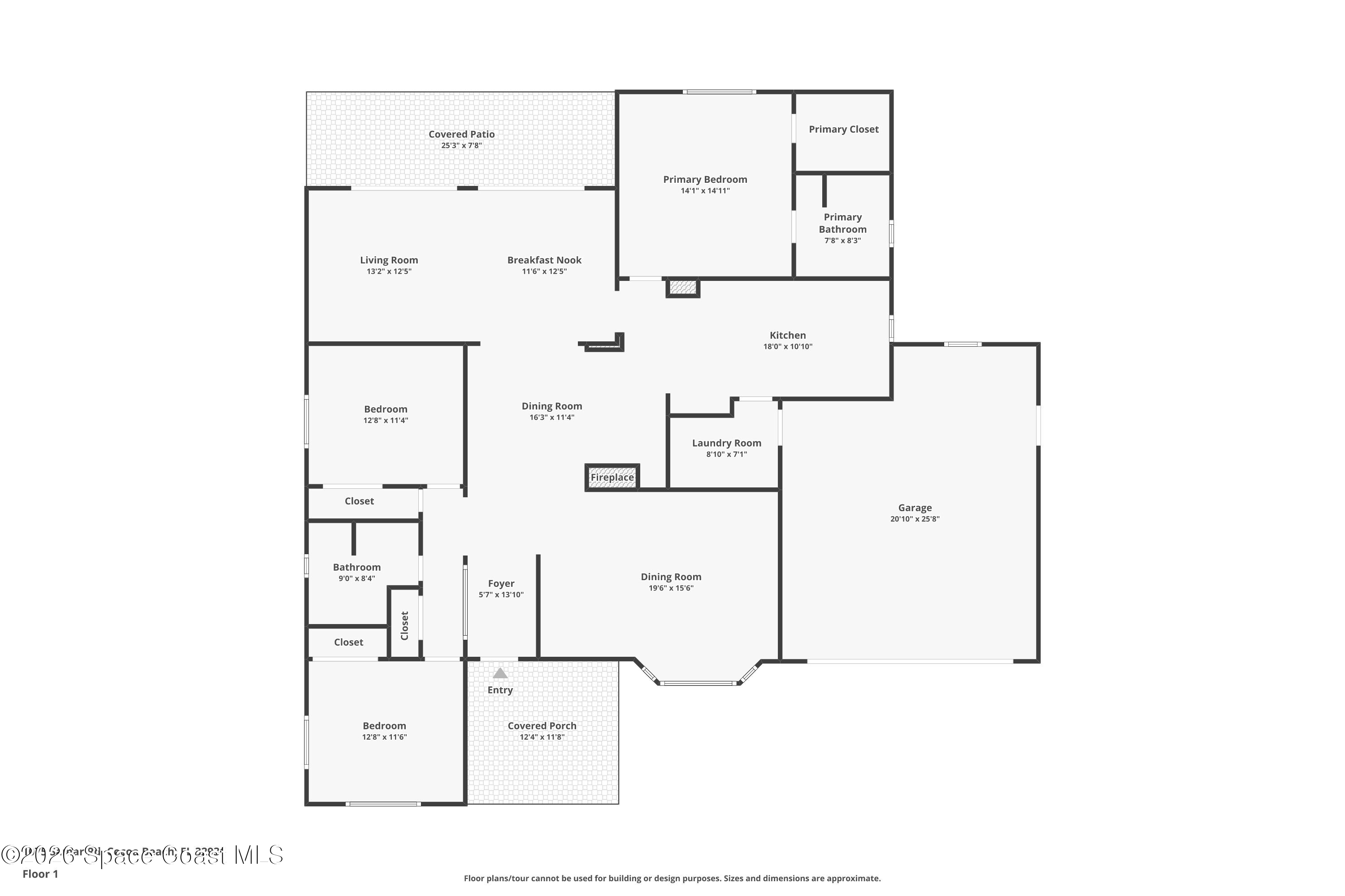 1075 Samar Road Cocoa Beach, FL 32931 - Photo 63 of 63 1075 Samar Rd- Cocoa Beach Floorplan