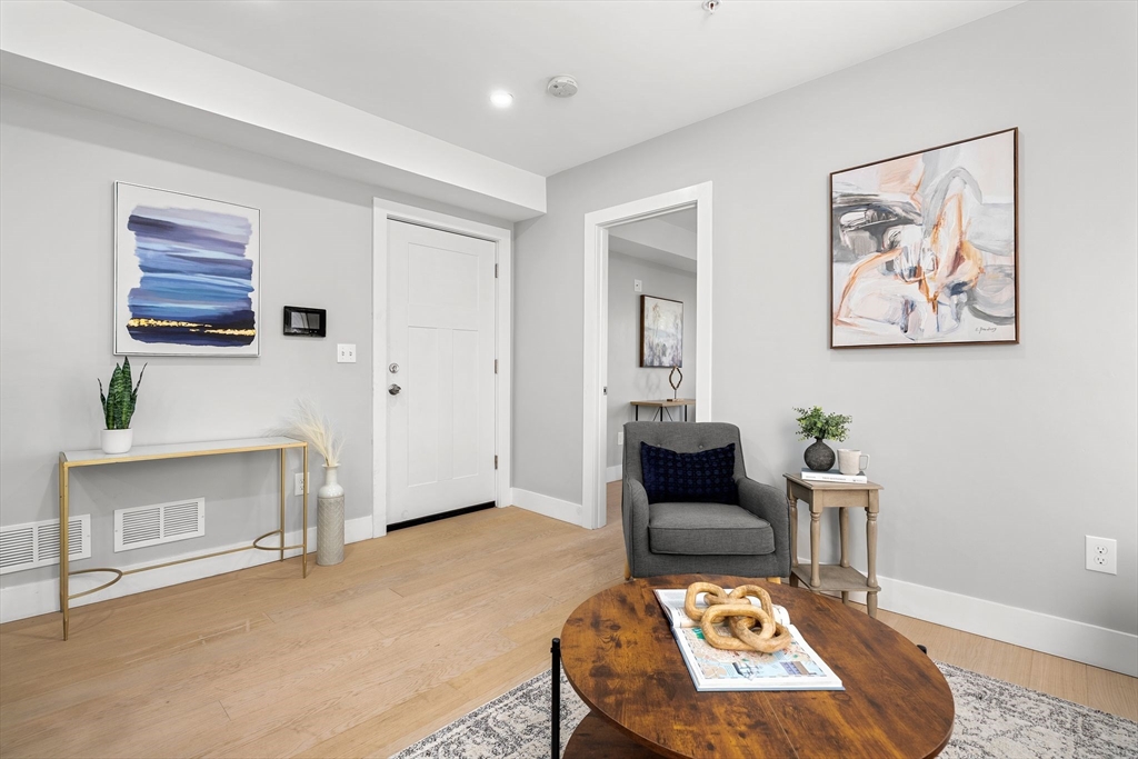 679-683 Columbia Road, Unit 1 Boston, MA 02125 - Photo 6 of 31 a living room with furniture and a potted plant