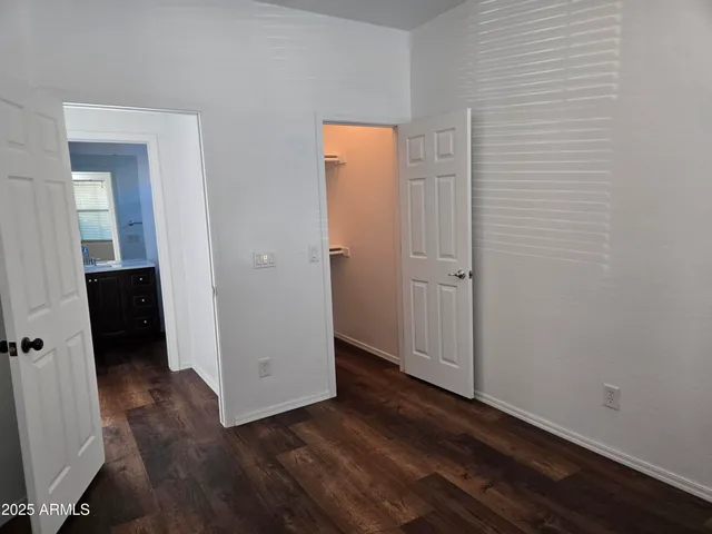 a close view of closet