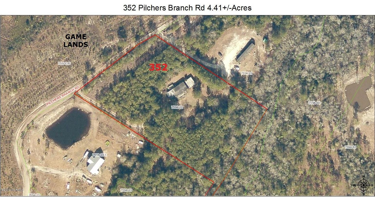 352 Pilchers Branch Road Holly Ridge, NC 28445 - Photo 39 of 39 Tax Map Aerial 352 Pilchers Branch Rd 5