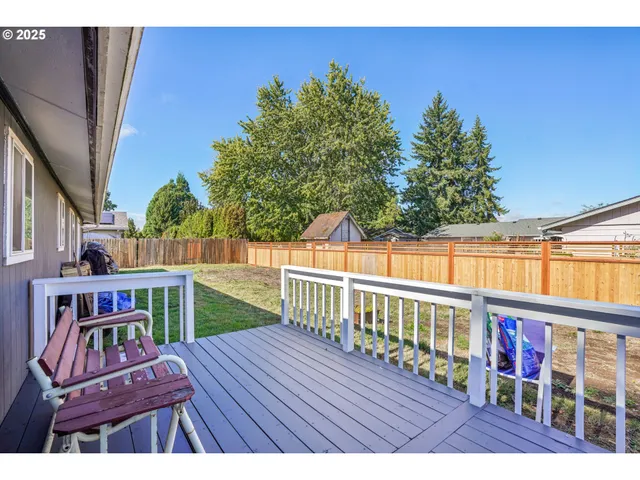 a view of balcony with deck