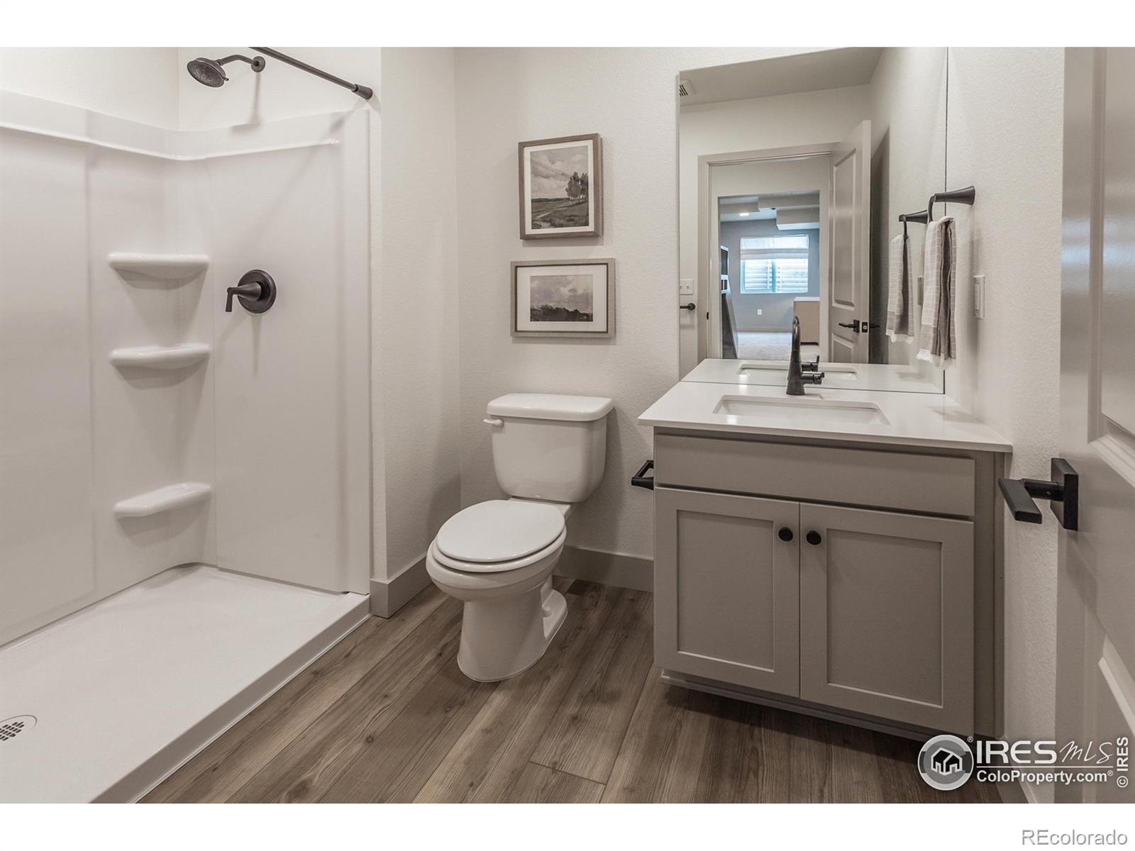 6079 Red Barn Road Fort Collins, CO 80528 - Photo 34 of 41 a bathroom with a sink toilet and shower