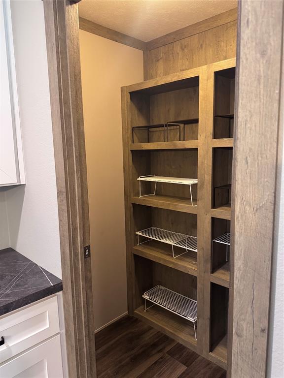 7268 Brangus Road Anna, TX 75409 - Photo 19 of 21 Built-in pantry shelving featuring a wood-finish, multi-level design