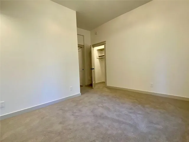 a view of a room with a wooden building