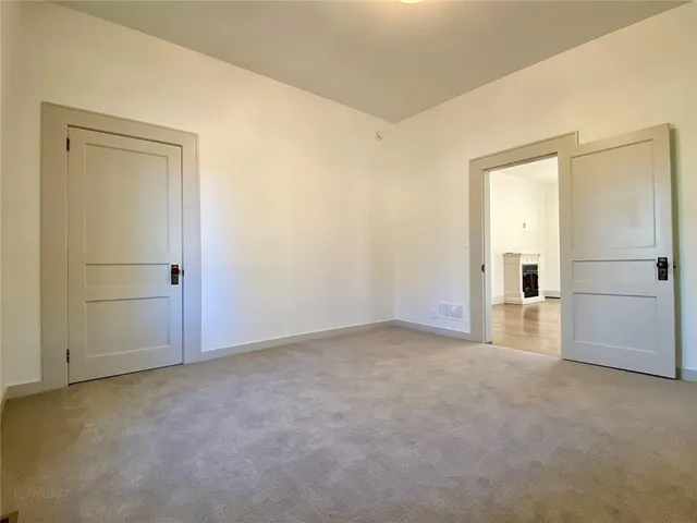 a house with trees in front of it