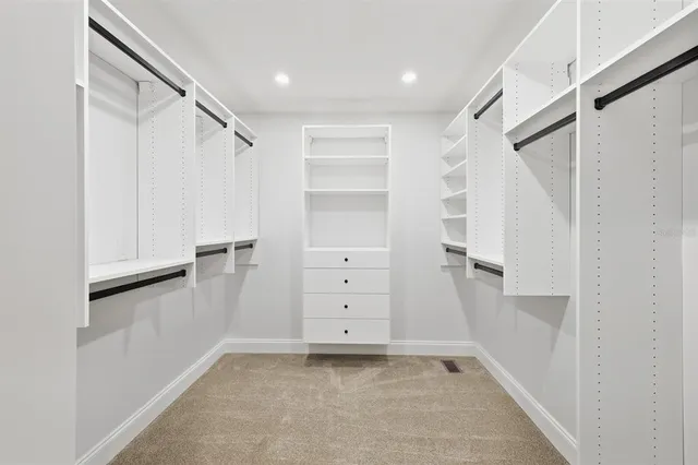 a view of a lake from a yard