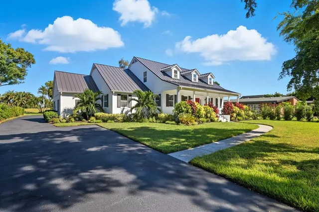 a view of a house with a balcony