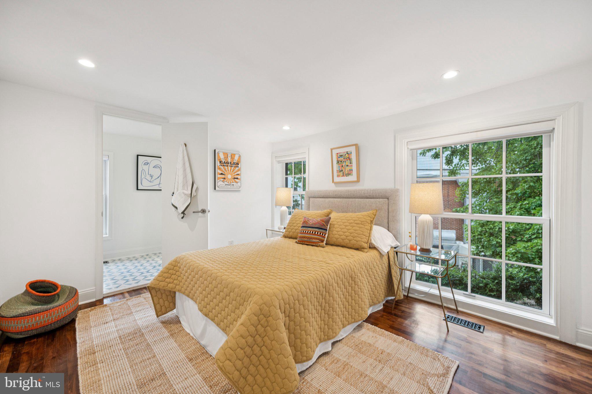 1 Derby Lane Washington, DC 20003 - Photo 22 of 33 a bedroom with a bed and a large window