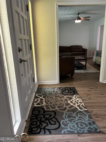 a view of a entryway door of the house