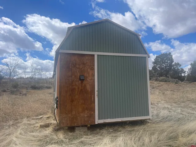 a backyard of a house