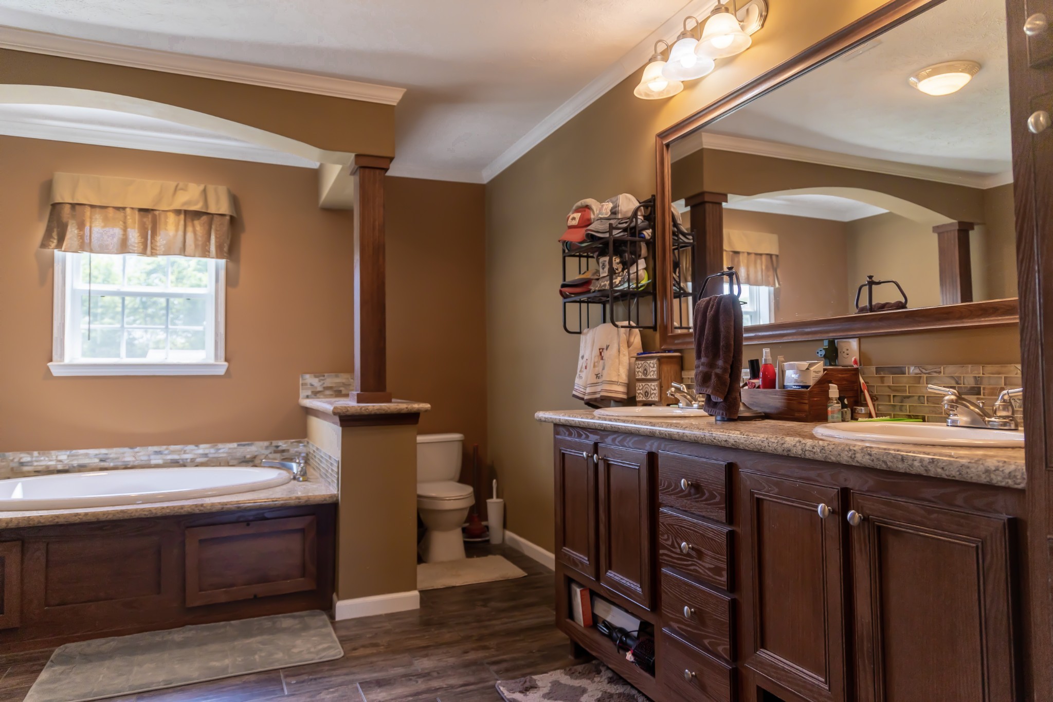 783 White Road Portland, TN 37148 - Photo 13 of 20 a bathroom with a double vanity sink and a mirror