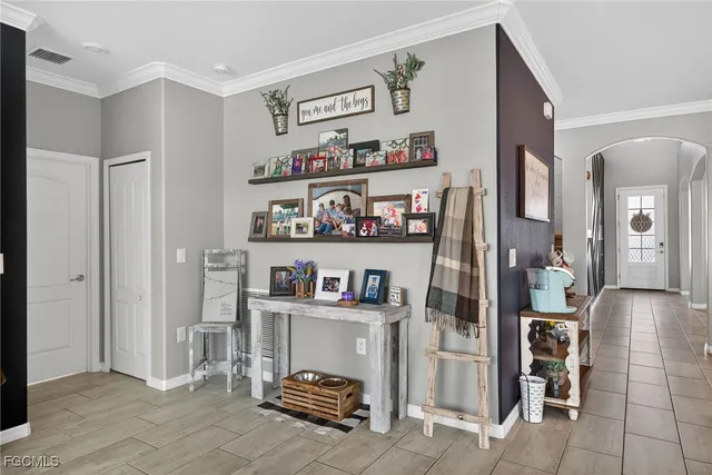 a view of kitchen and refrigerator