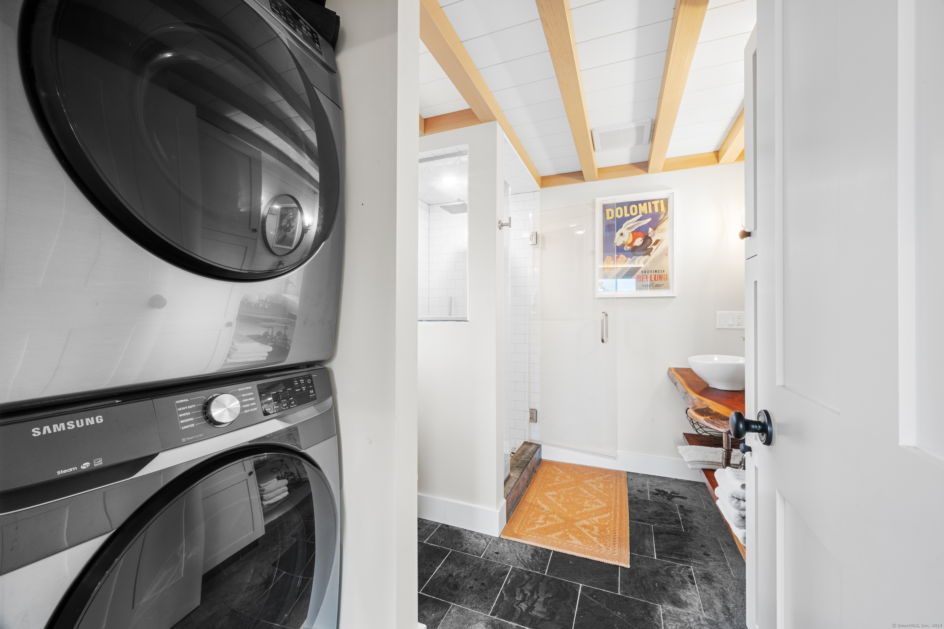 65 Landing Road, Unit STUDIO Haddam, CT 06441 - Photo 11 of 22 a utility room with dryer and washer