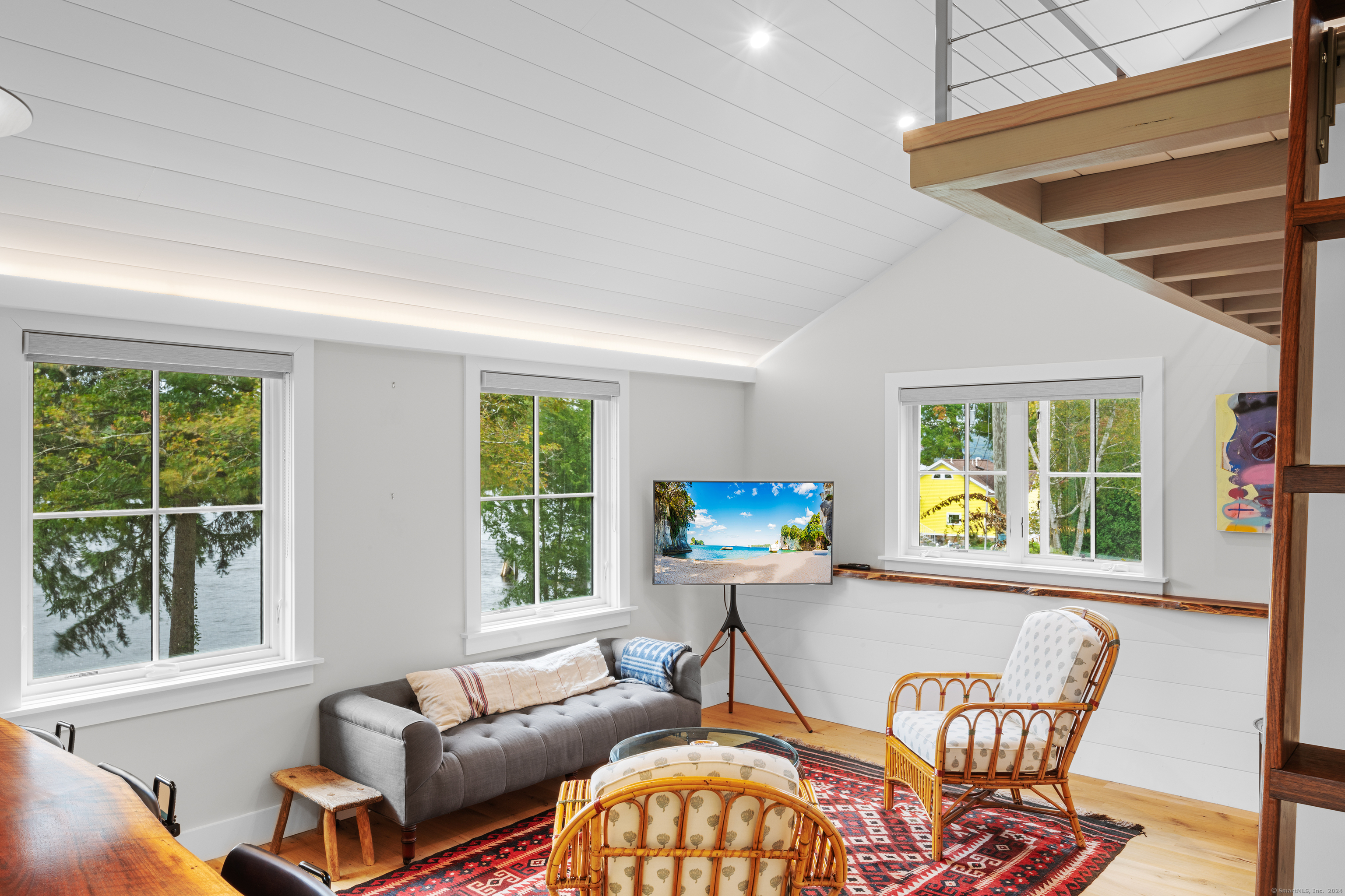 65 Landing Road, Unit STUDIO Higganum, CT 06441 - Photo 12 of 22 Living room with view of sleeping loft