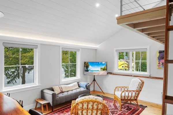 a outdoor space with furniture