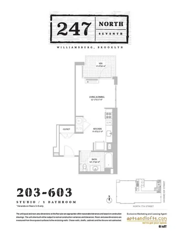 $3,650 | 247 North 7th Street, Unit 1 603 | Williamsburg