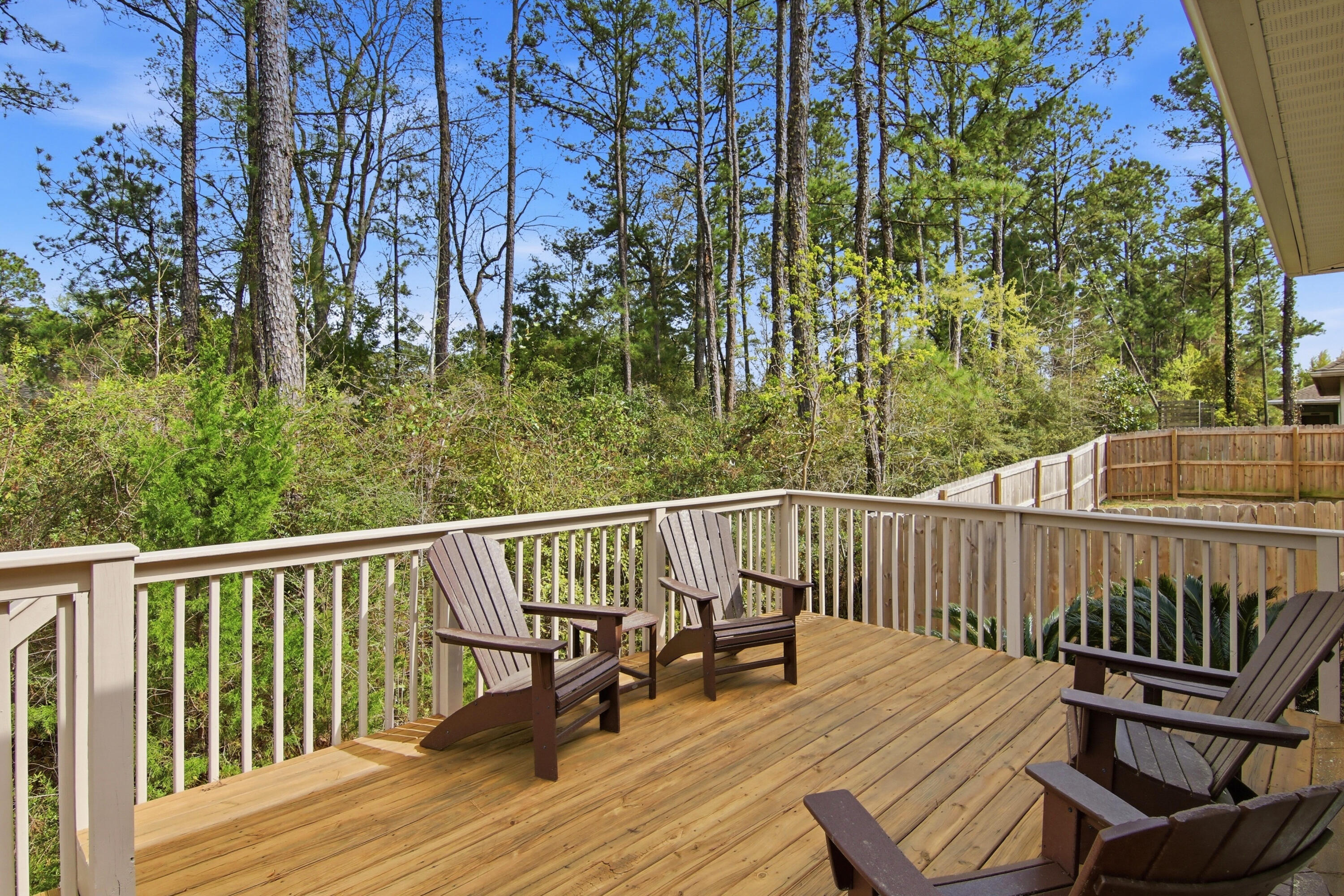 169 Marsh Landing North Freeport, FL 32439 - Photo 32 of 44 a view of balcony with wooden floor and outdoor seating