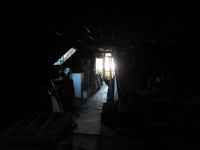 a kitchen with a stove and a refrigerator