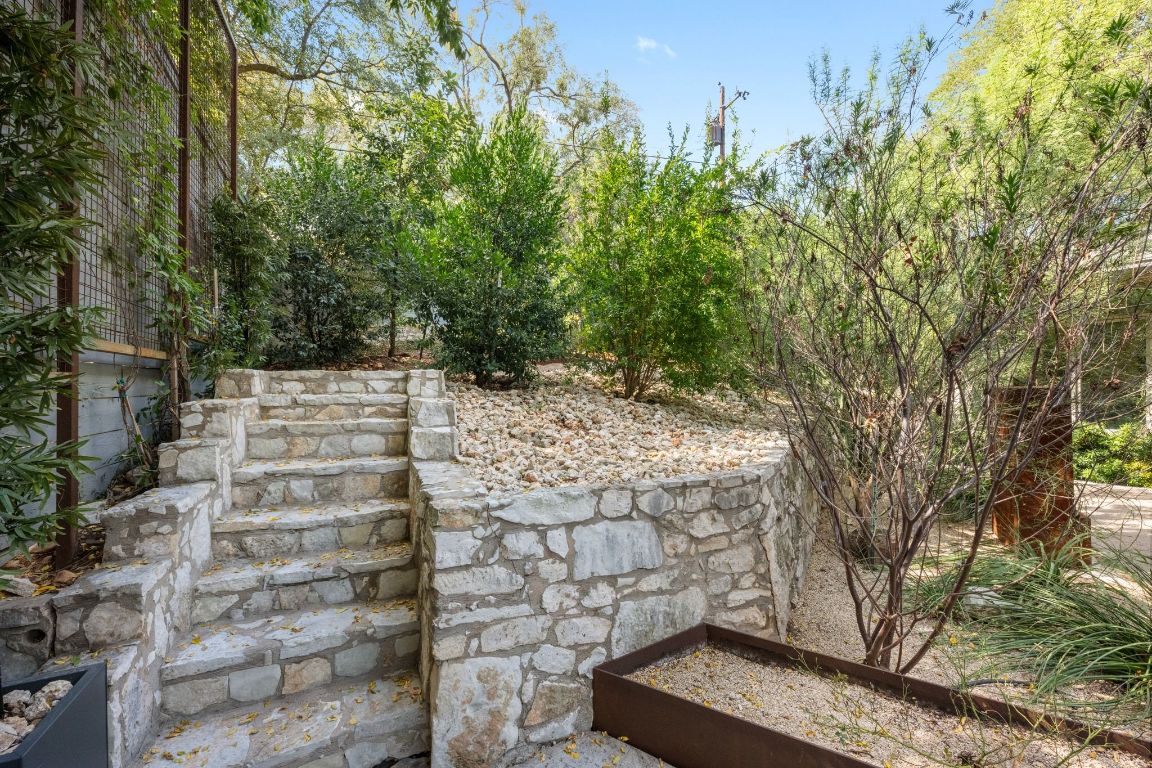 3705 Bridle Path Austin, TX 78703 - Photo 25 of 26 a backyard of a house with lots of green space