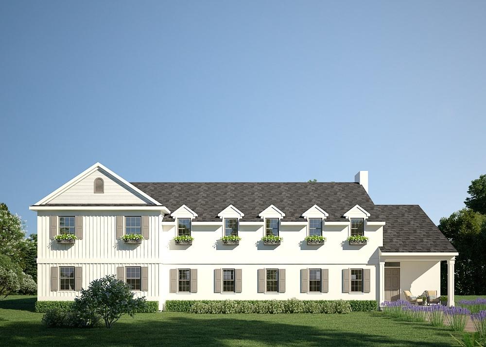 a front view of residential houses with yard