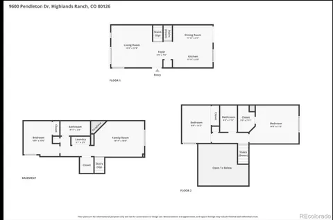 $525,000 | 9600 Pendleton Drive, Highlands Ranch, CO 80126