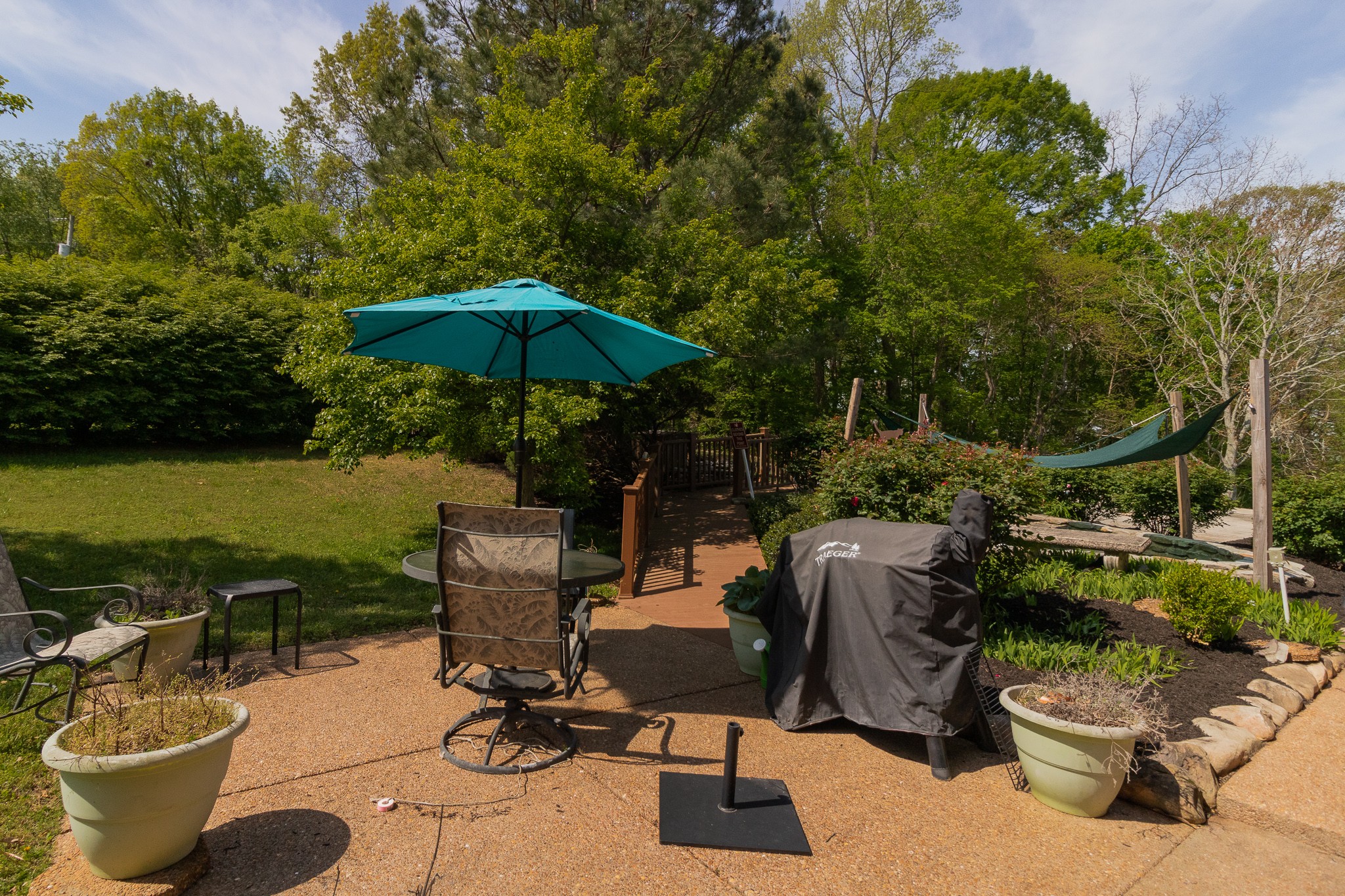 2654 Henry Gower Road Pleasant View, TN 37146 - Photo 43 of 49 a view of a backyard with furniture and a garden