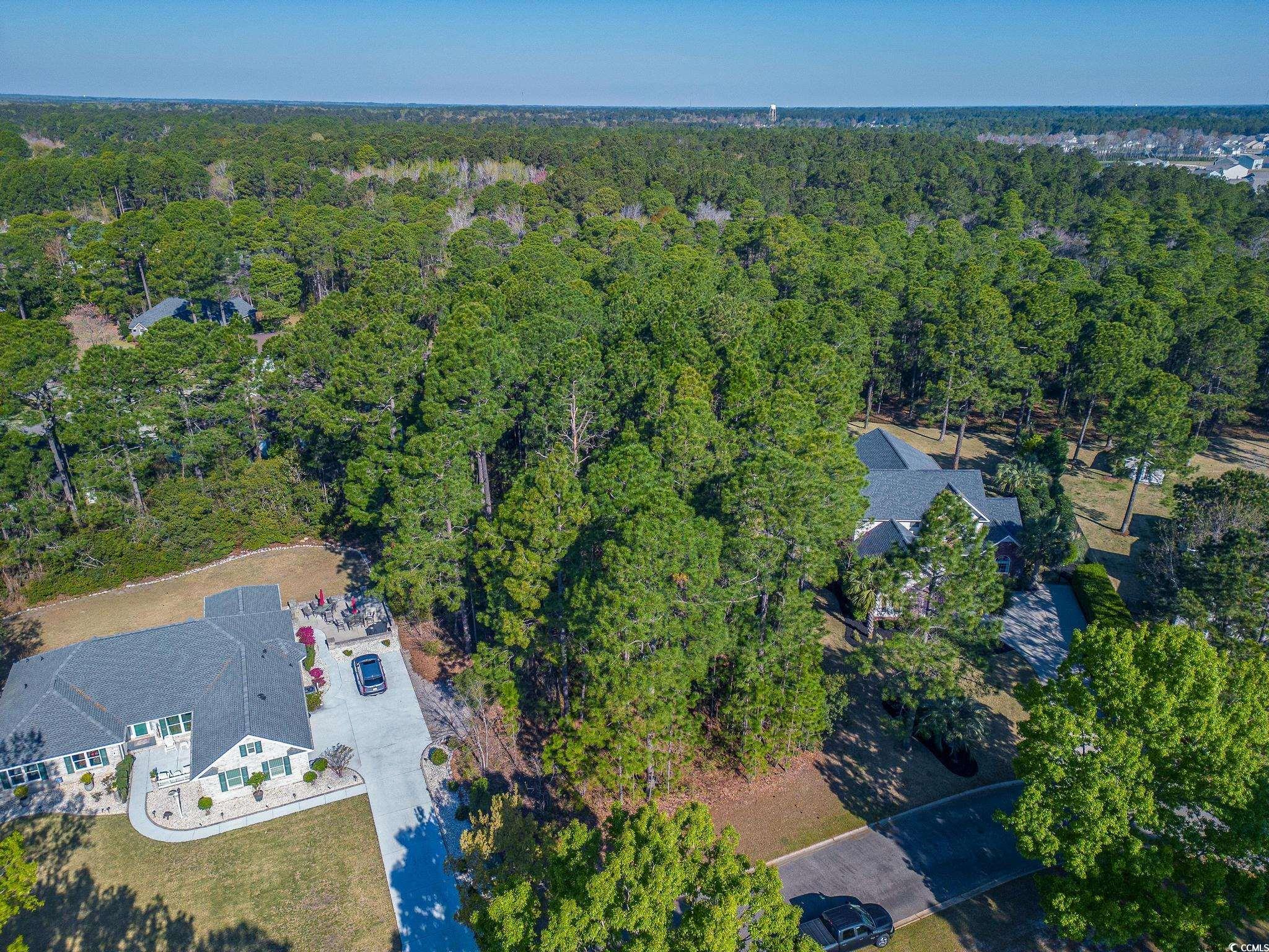 4374 Winged Foot Court Myrtle Beach, SC 29579 - Photo 23 of 25 Aerial view of property and surrounding area with a forest