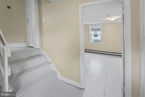 view of a room with door