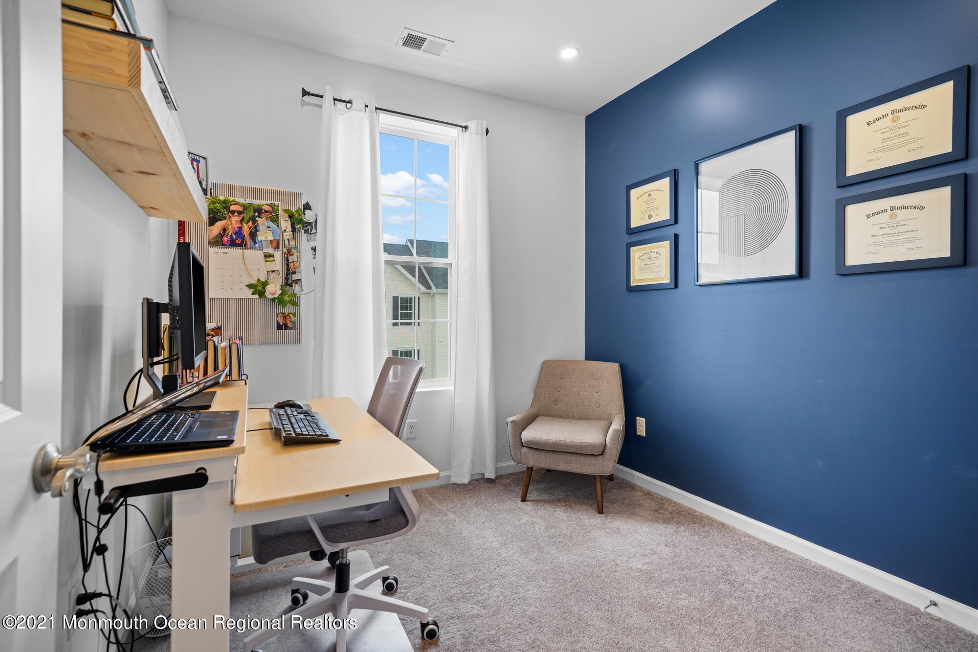 114 Revival Road Brick, NJ 08723 - Photo 40 of 44 a view of a workspace with furniture and a window