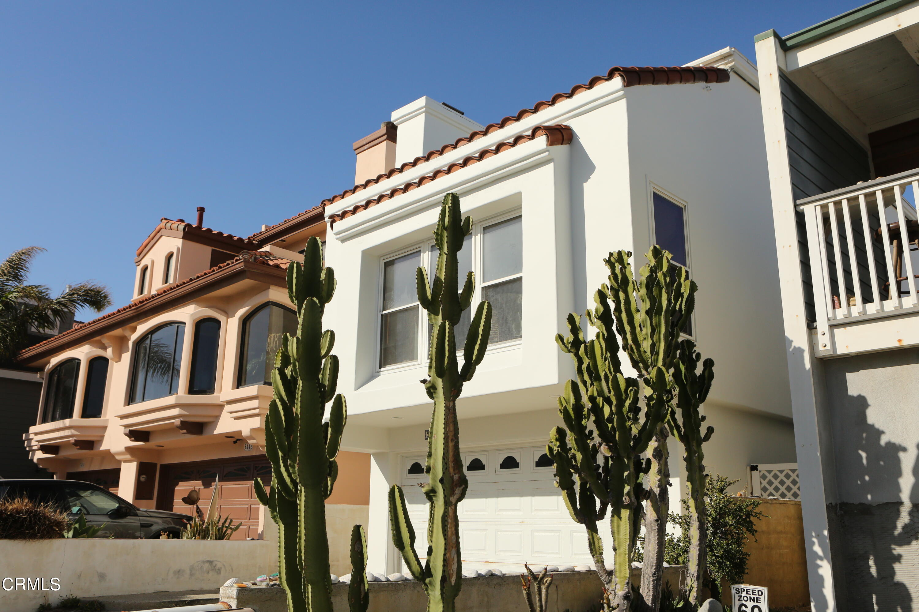 a front view of a house with balcony