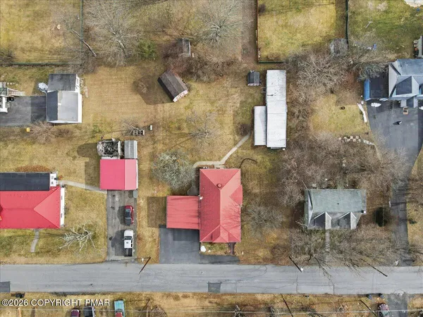 a view of city and mountain