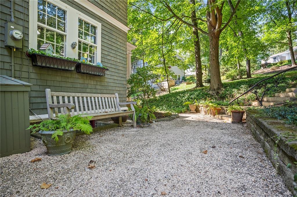 325 Sycamore Road Sewickley, PA 15143 - Photo 40 of 49 a view of a bench in the backyard