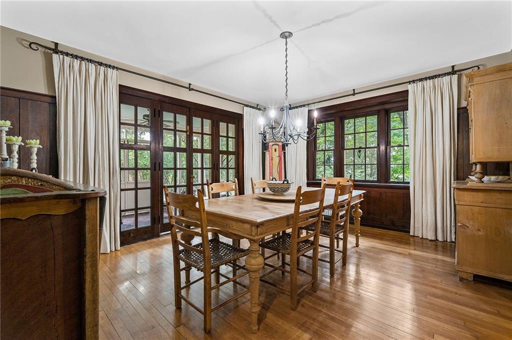 325 Sycamore Road Sewickley, PA 15143 - Photo 9 of 49 a view of a dining room with furniture window and wooden floor
