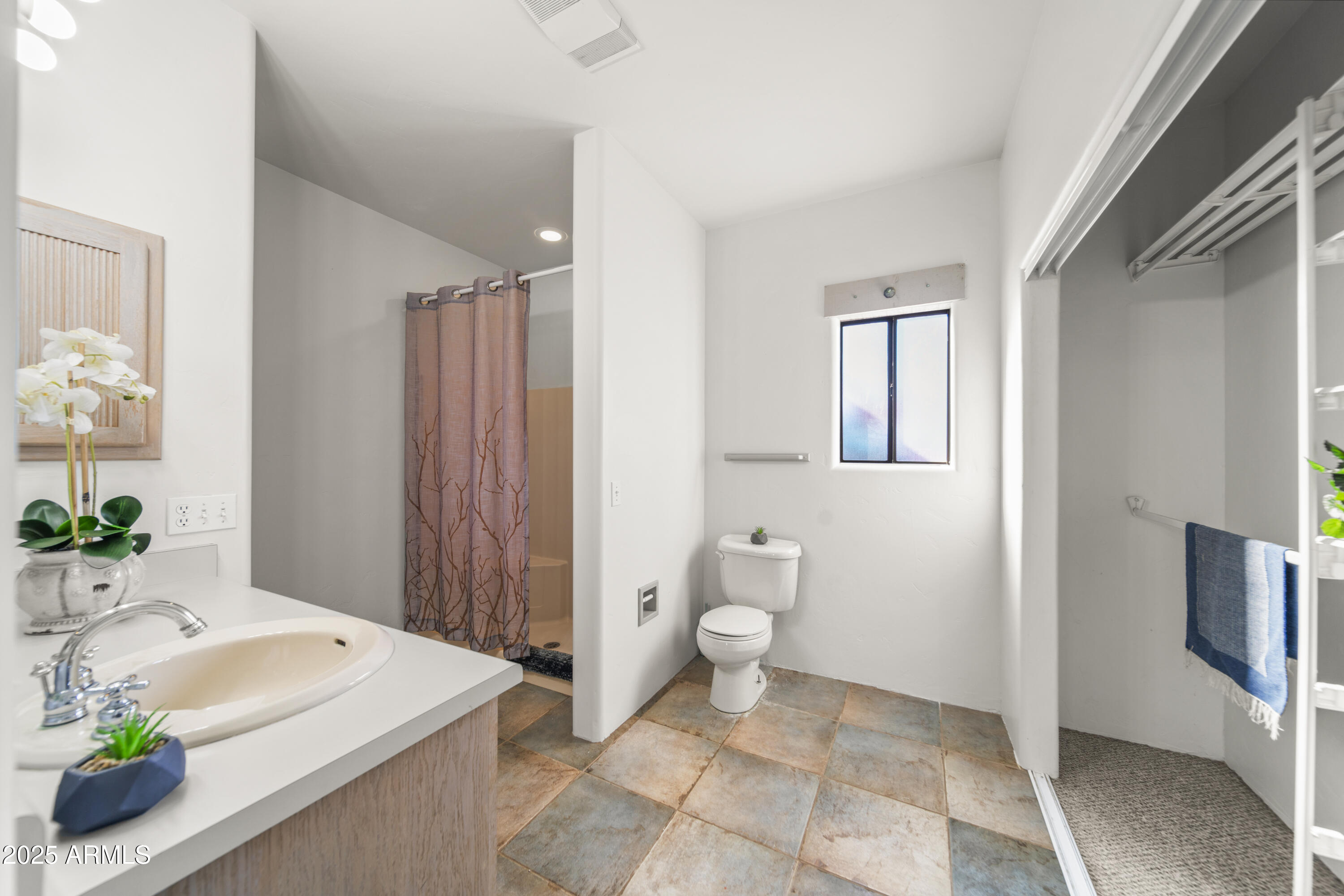 18330 Moonlight Mesa Road Wickenburg, AZ 85390 - Photo 13 of 31 a bathroom with a sink a toilet and shower