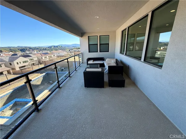 wooden floor with city view